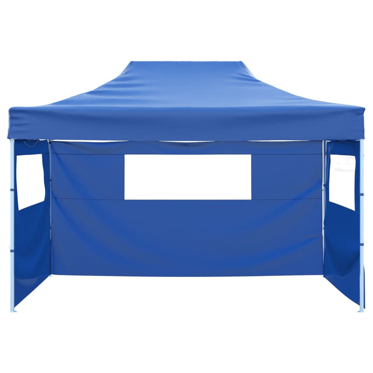 Vidaxl -Faltzelt mit 3 Wänden 3x4,5 m blau