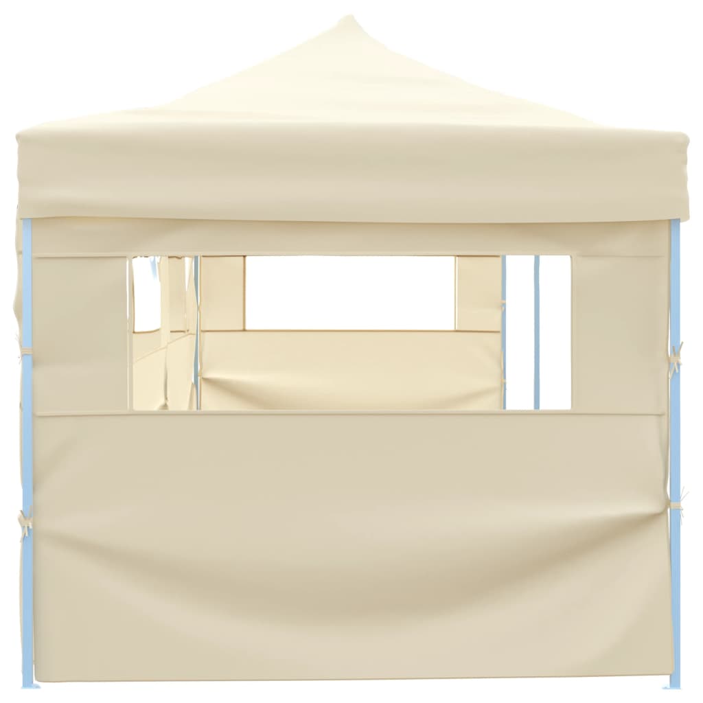 VIDAXL-Klappzelt Popup mit 5 Seitenwänden 3x9 m Creme