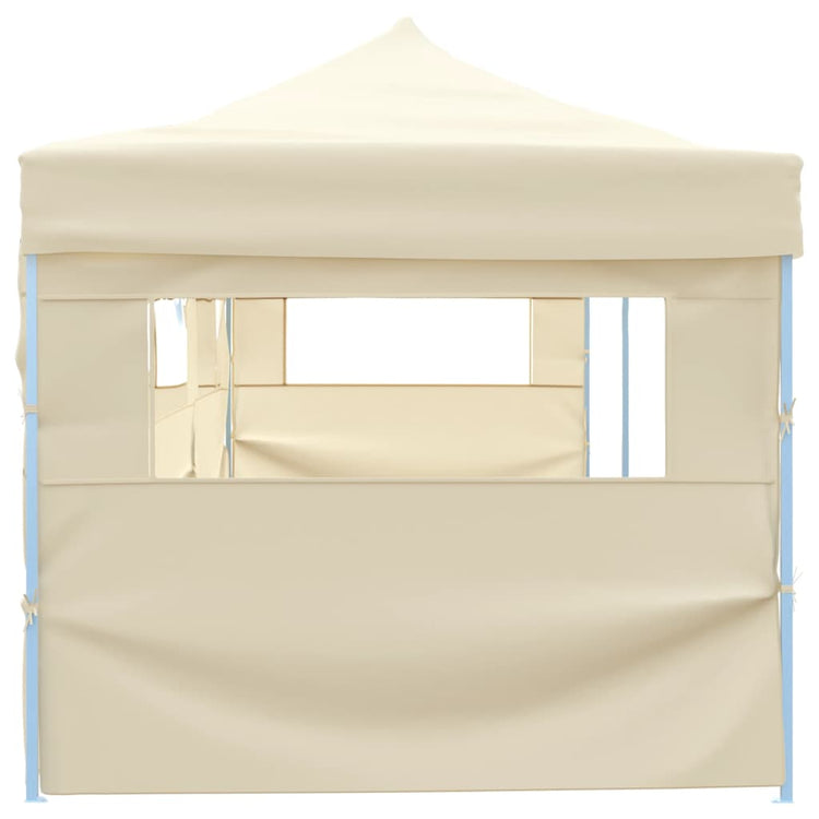 VIDAXL-Klappzelt Popup mit 5 Seitenwänden 3x9 m Creme