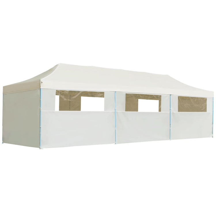 VIDAXL-Klappzelt Popup mit 8 Seitenwänden 3x9 m Creme