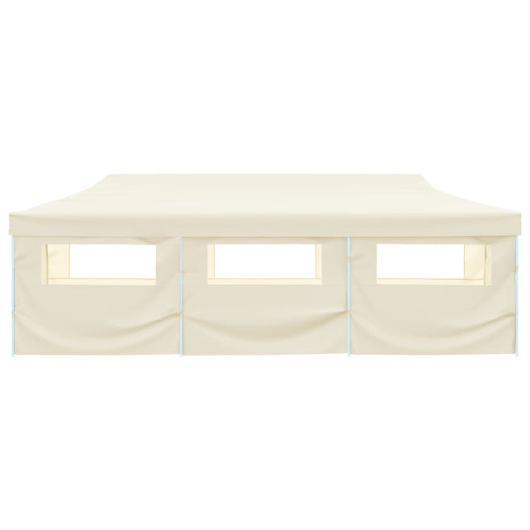 VIDAXL-Klappzelt Popup mit 8 Seitenwänden 3x9 m Creme