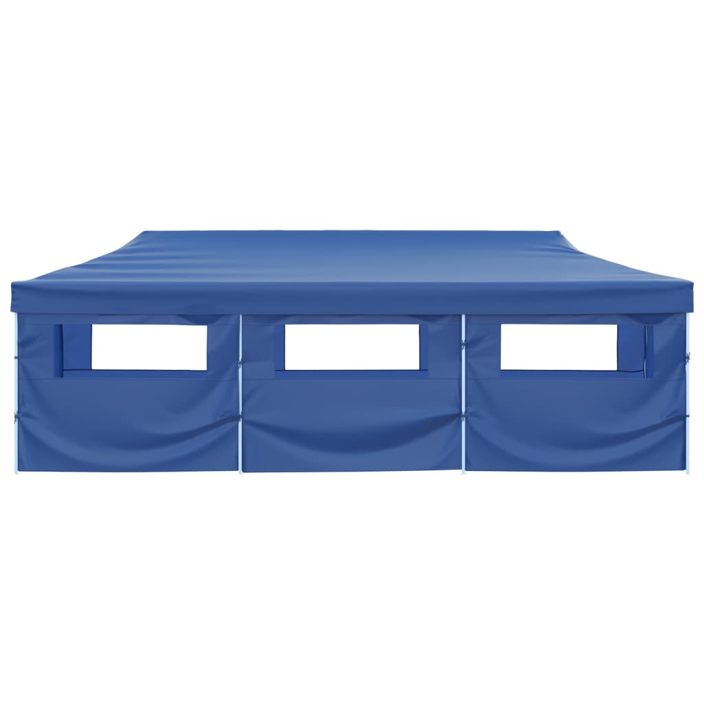 VIDAXL-Klappzelt Popup mit 8 Seitenwänden 3x9 m blau