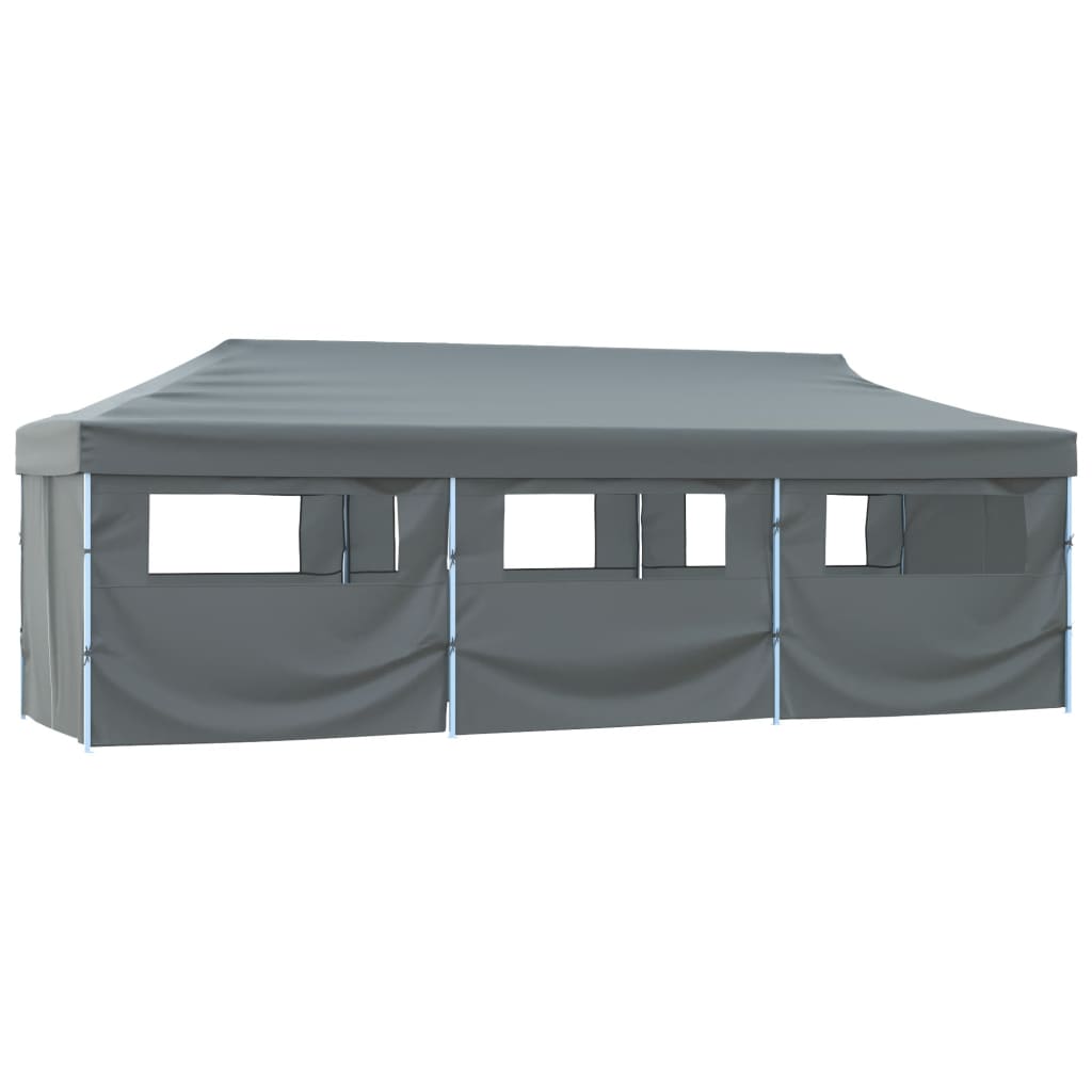 Vidaxl-Faltzelt-Popup mit 8 Seitenwänden 3x9 m Anthrazit