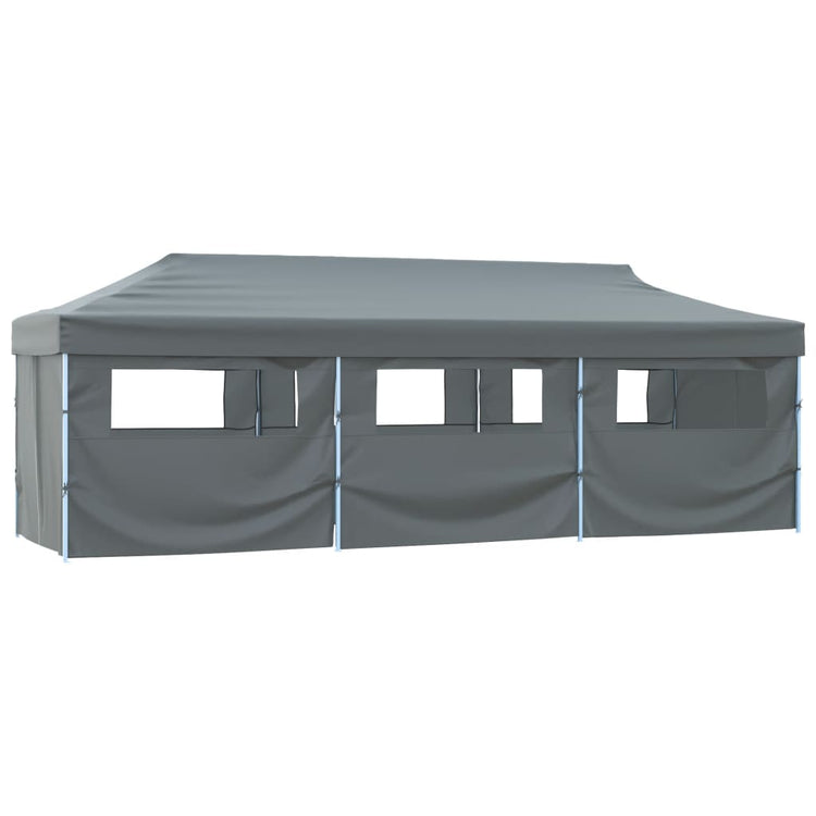 Vidaxl-Faltzelt-Popup mit 8 Seitenwänden 3x9 m Anthrazit