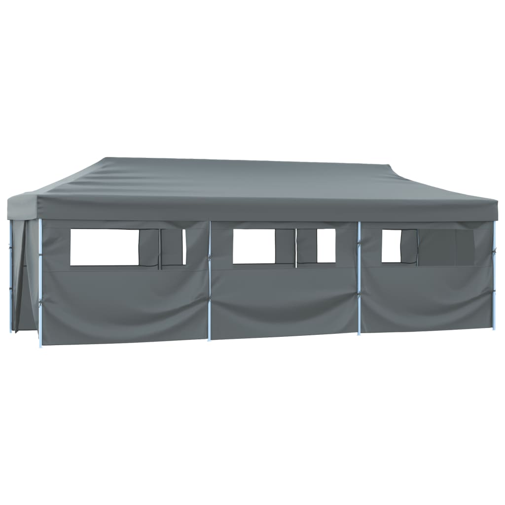 Vidaxl-Faltzelt-Popup mit 8 Seitenwänden 3x9 m Anthrazit