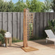 Vidaxl Outdoor -Dusche 70x75x204 cm Festes Teakholzholz