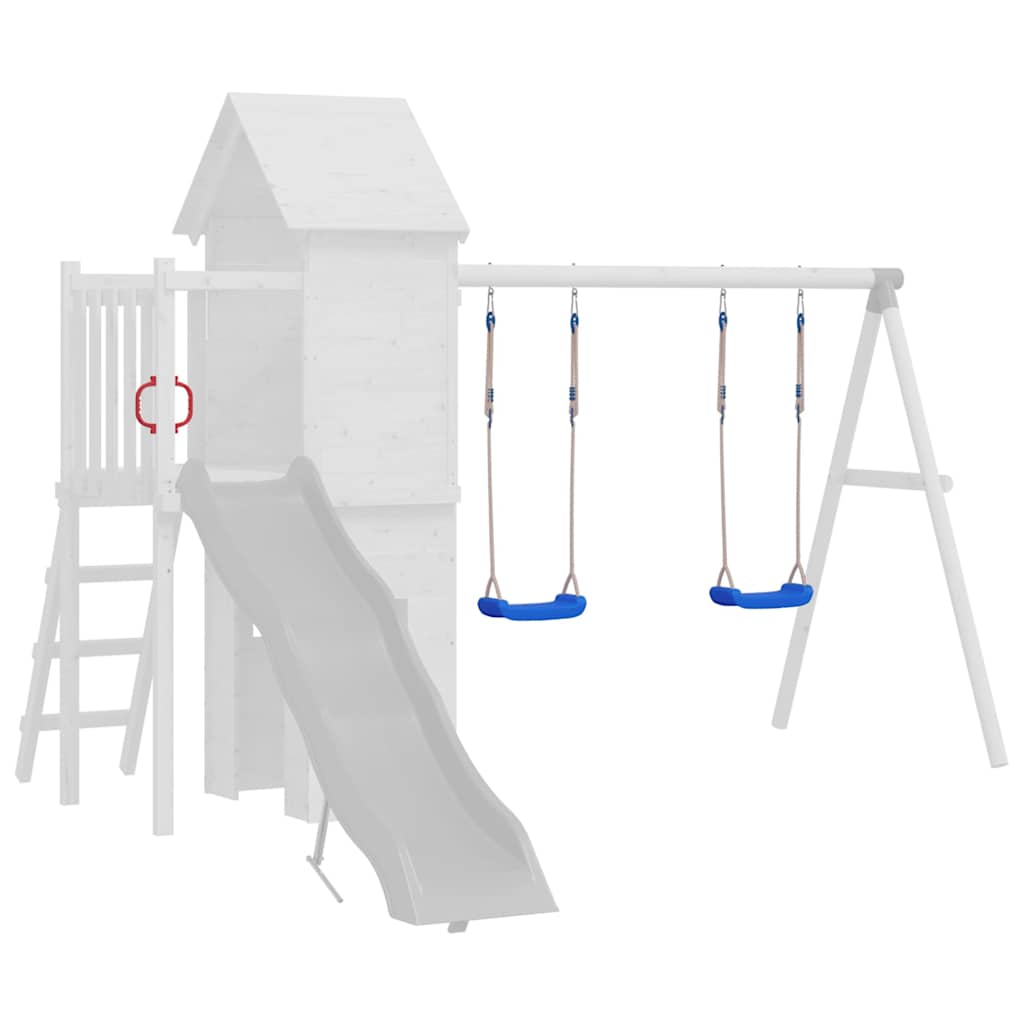 VIDAXL Swing -Sitze 2 ST mit Seilen 37x15 cm Polyethylenblau