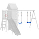 VIDAXL Swing -Sitze 2 ST mit Seilen 37x15 cm Polyethylenblau
