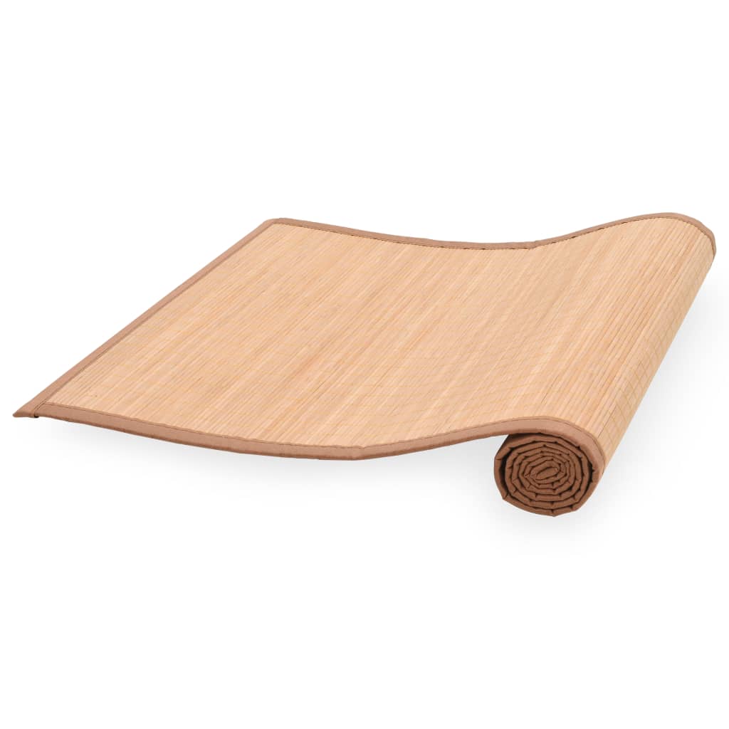 VidaXL Yogamatte 60x180 cm Bambusbraun