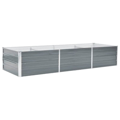 Vidaxl Pflanzer Einsatz 240x80x45 cm verzinkter Stahl grau