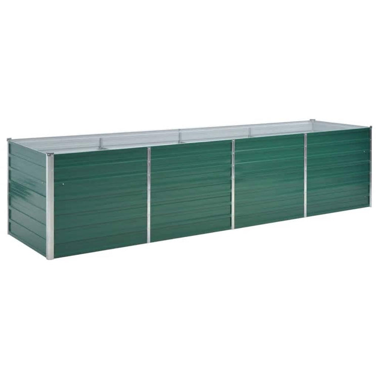 Vidaxl -Pflanzer eingefügt 320x80x77 cm verzinktes Stahlgrün