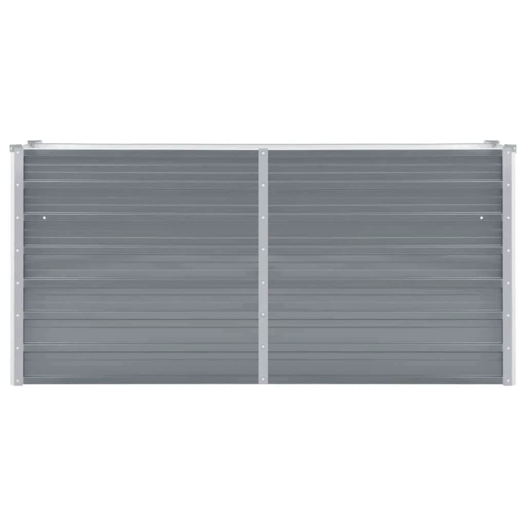 Vidaxl -Pflanzer erhöht 160 x 40 x 77 cm verzinkter Stahlgrau