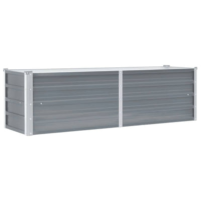 Vidaxl -Pflanzer erhöht 160 x 40 x 45 cm verzinkter Stahlgrau