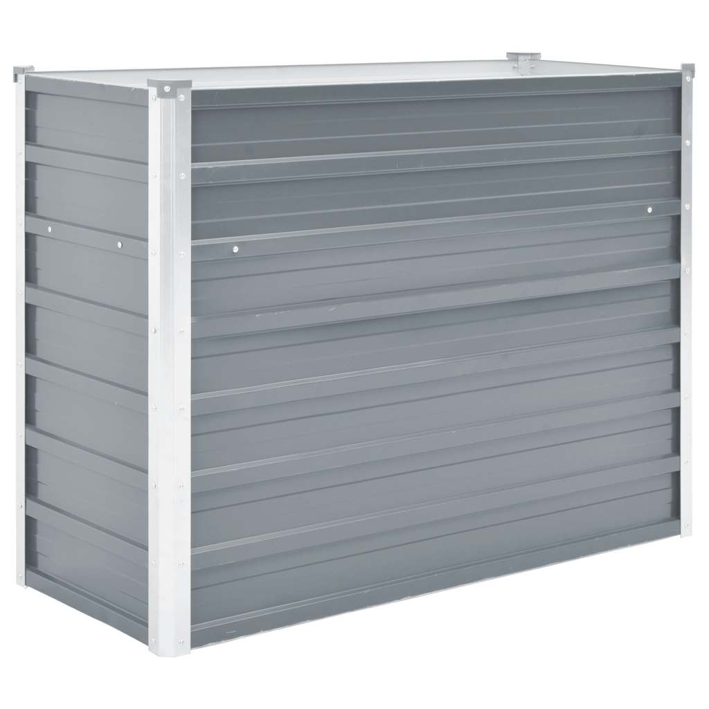 VIDAXL -Pflanzer erhoben 100x40x77 cm verzinkter Stahlgrau