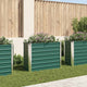 Vidaxl -Pflanzer vermehrte 100x40x77 cm verzinktes Stahlgrün