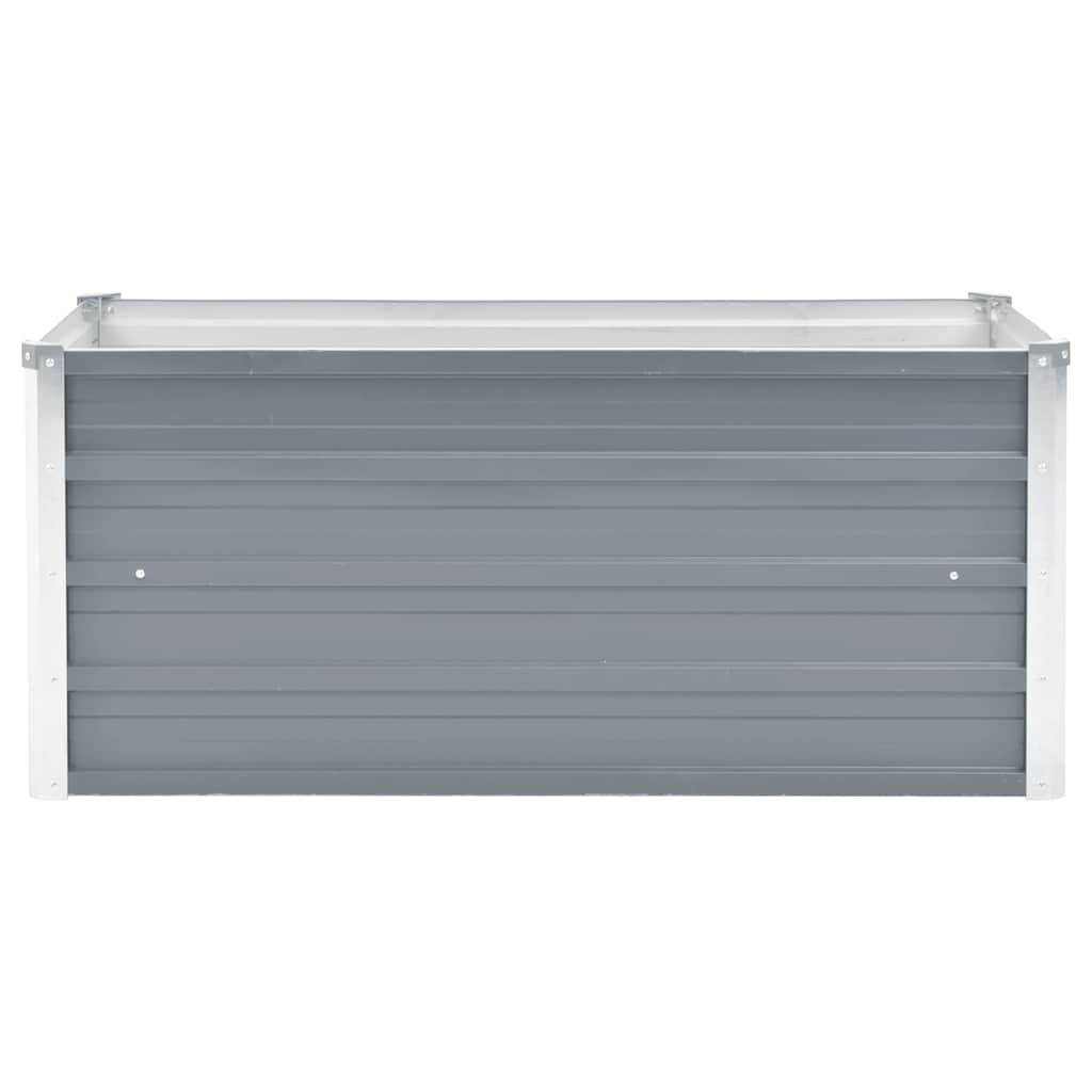 Vidaxl -Pflanzer vermehrte 100x40x45 cm verzinkter Stahlgrau