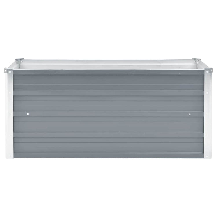 Vidaxl -Pflanzer vermehrte 100x40x45 cm verzinkter Stahlgrau