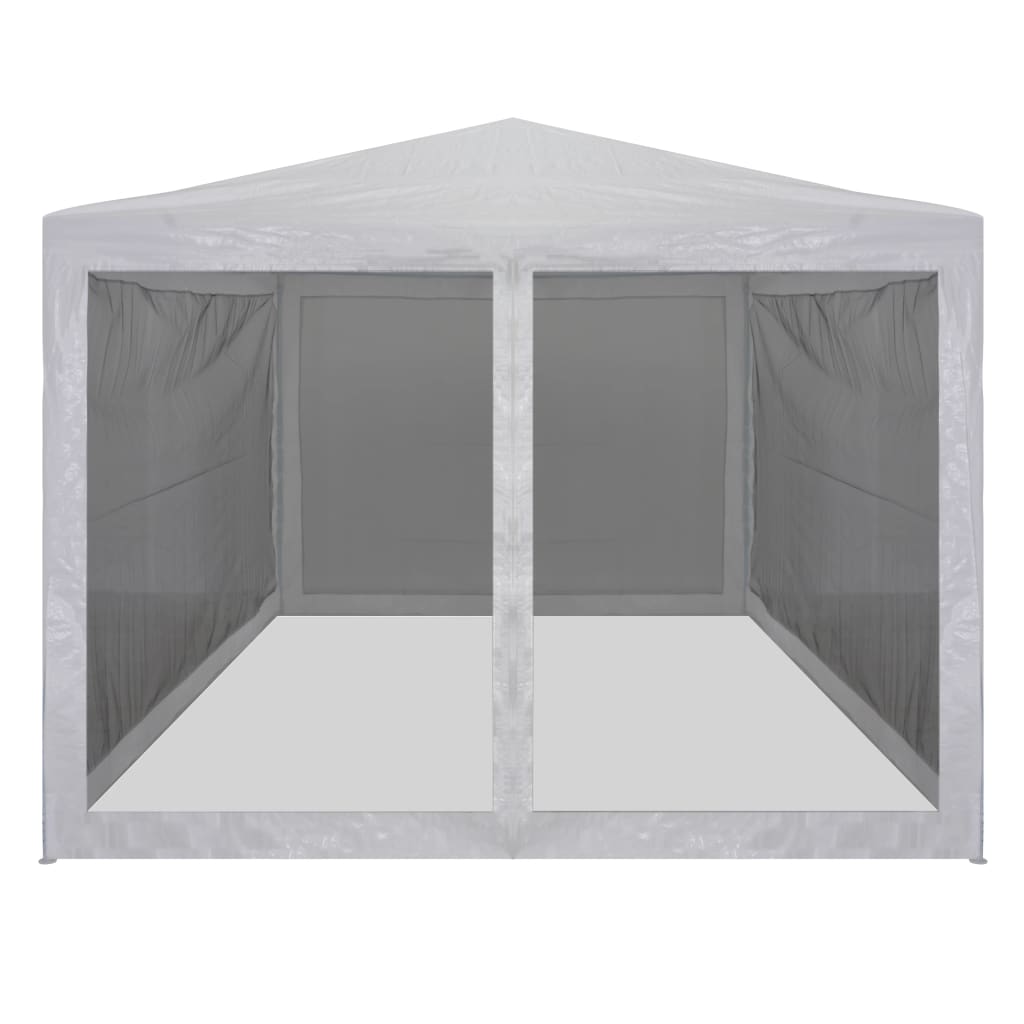 VIDAXL -Partyzelt mit 4 -Mesh -Seitenwänden 4x3 m