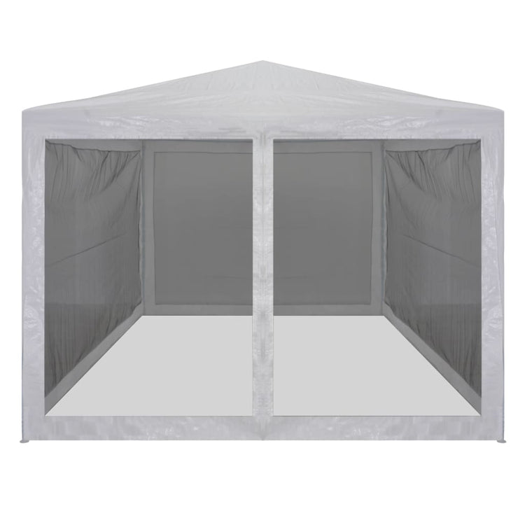 VIDAXL -Partyzelt mit 4 -Mesh -Seitenwänden 4x3 m