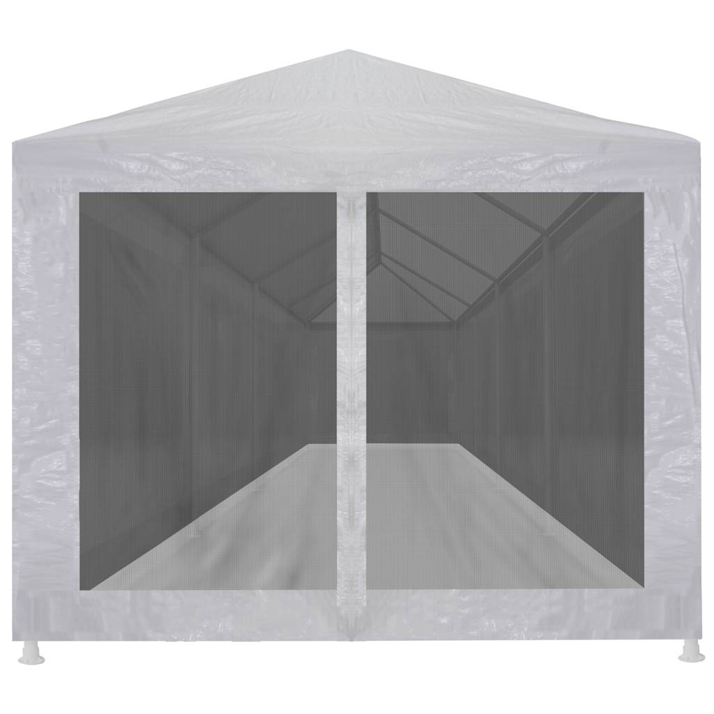 VIDAXL -Partyzelt mit 10 Mesh Seitenwänden 12x3 m