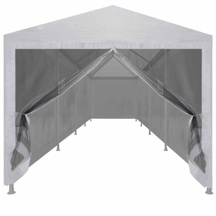 VIDAXL -Partyzelt mit 10 Mesh Seitenwänden 12x3 m