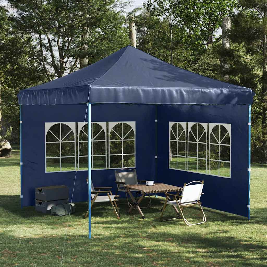 Vidaxl Zeltwände mit Fenster PE Blue 2 PCs
