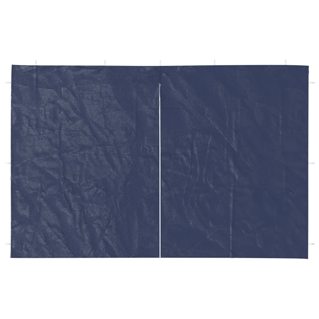 Vidaxl Zeltwände mit Reißverschluss PE Blue 2 PCs