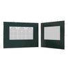 Vidaxl Zeltwände mit Fenster PE Green 2 PCs