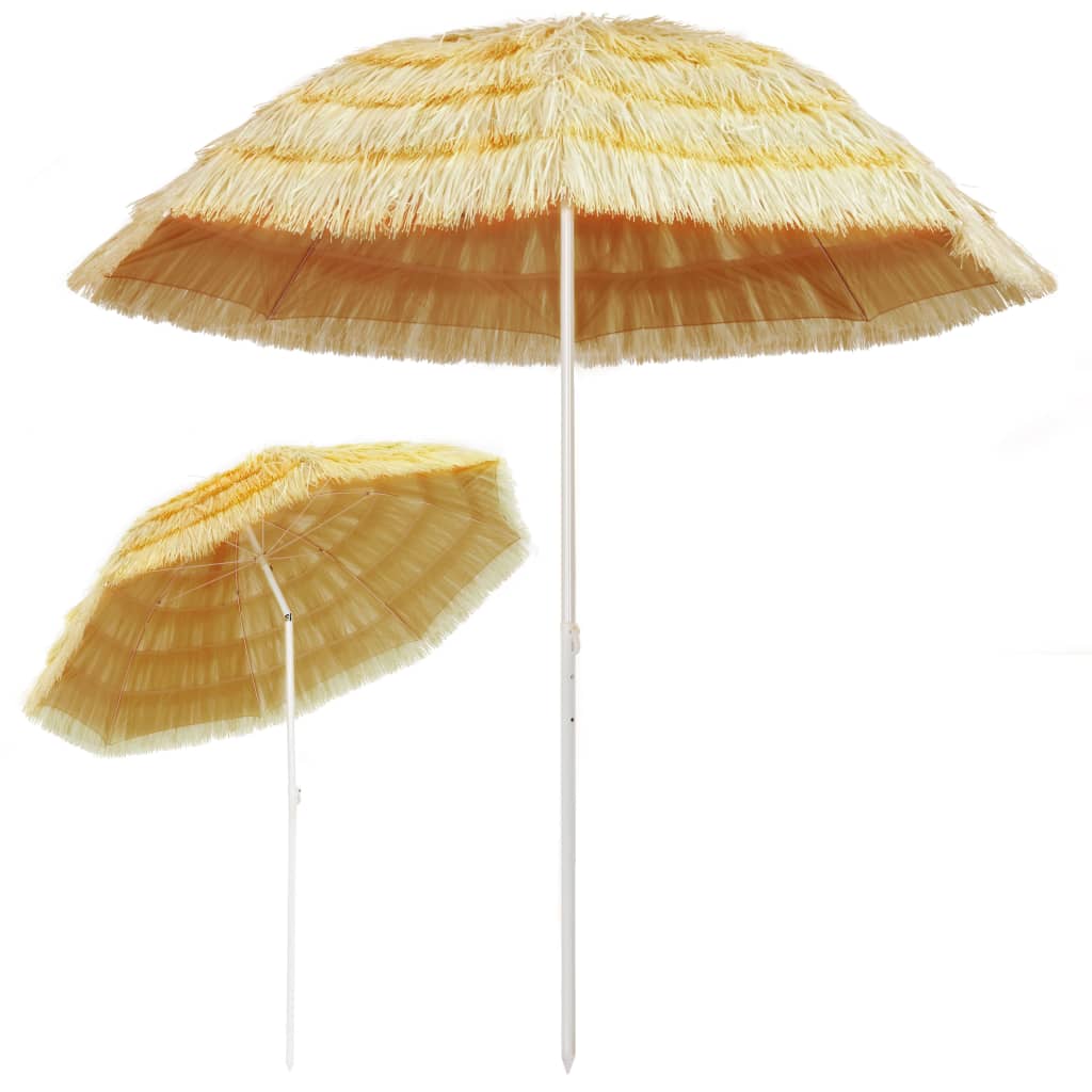 Vidaxl Strandparasol Hawaii Stil 240 cm Natural