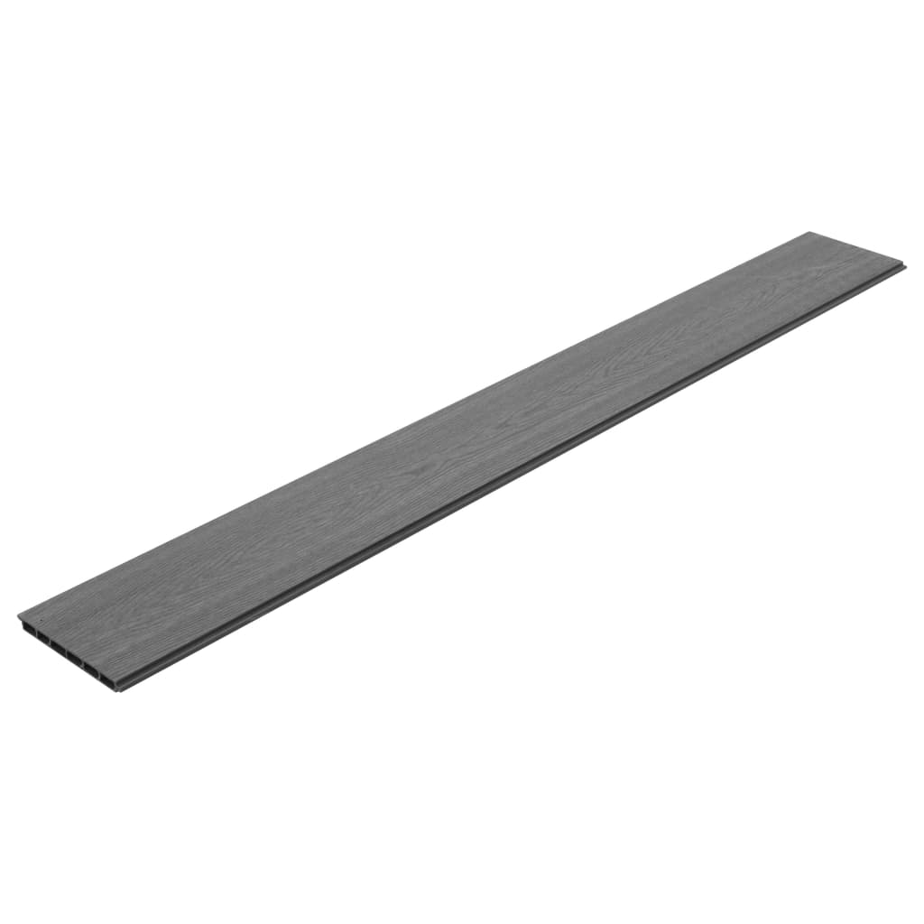 Vidaxl Ersatzzaunbrarten 9 Stcs 170 cm HKC Grau