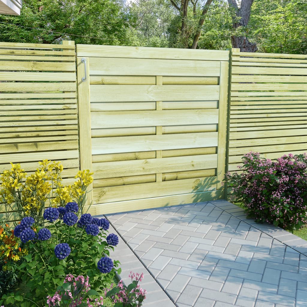 Vidaxl Poort 100x100 cm imprägniertes Kiefernholzgrün