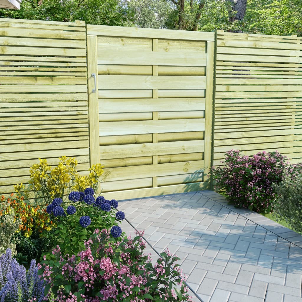Vidaxl Poort 100x125 cm imprägniertes Kiefernholzgrün