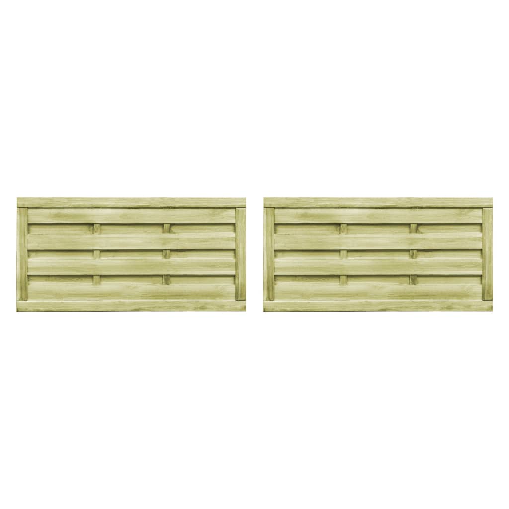 VIDAXL -Anschlüsse 2 ST 150 x 75 cm imprägniertes Kiefernholzgrün