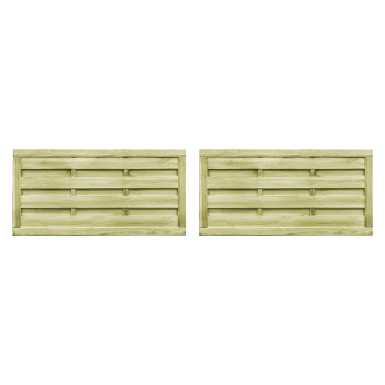 VIDAXL -Anschlüsse 2 ST 150 x 75 cm imprägniertes Kiefernholzgrün