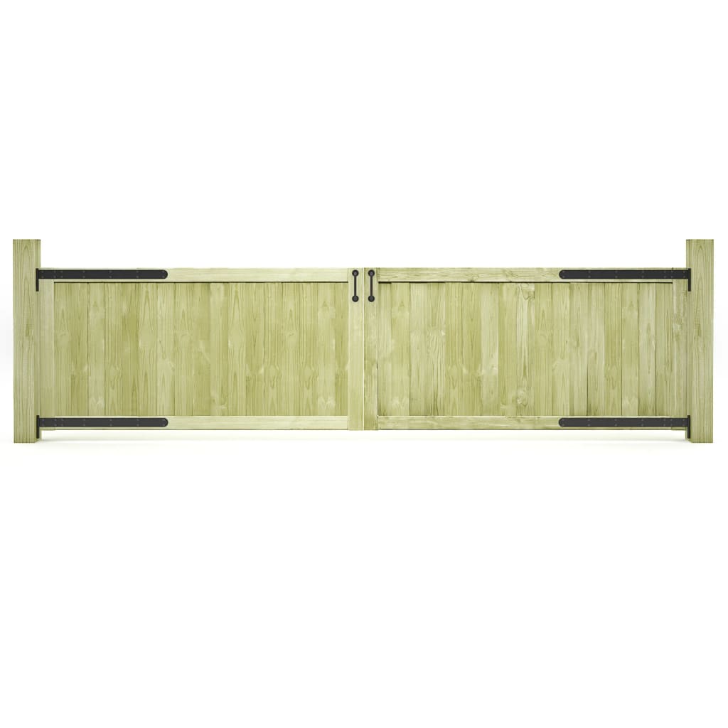 VIDAXL -Ports 2 PCs 300x75 cm imprägnierte Kiefer