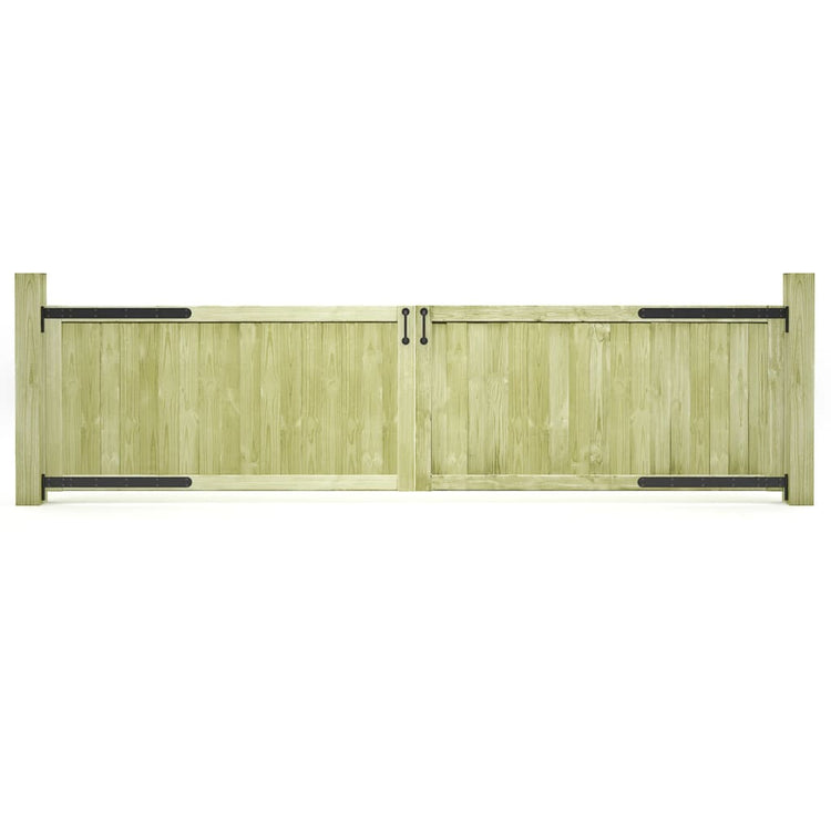 VIDAXL -Ports 2 PCs 300x75 cm imprägnierte Kiefer
