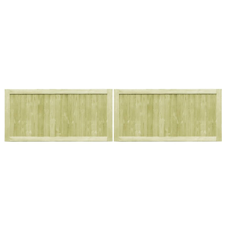 VIDAXL -Ports 2 PCs 300x75 cm imprägnierte Kiefer