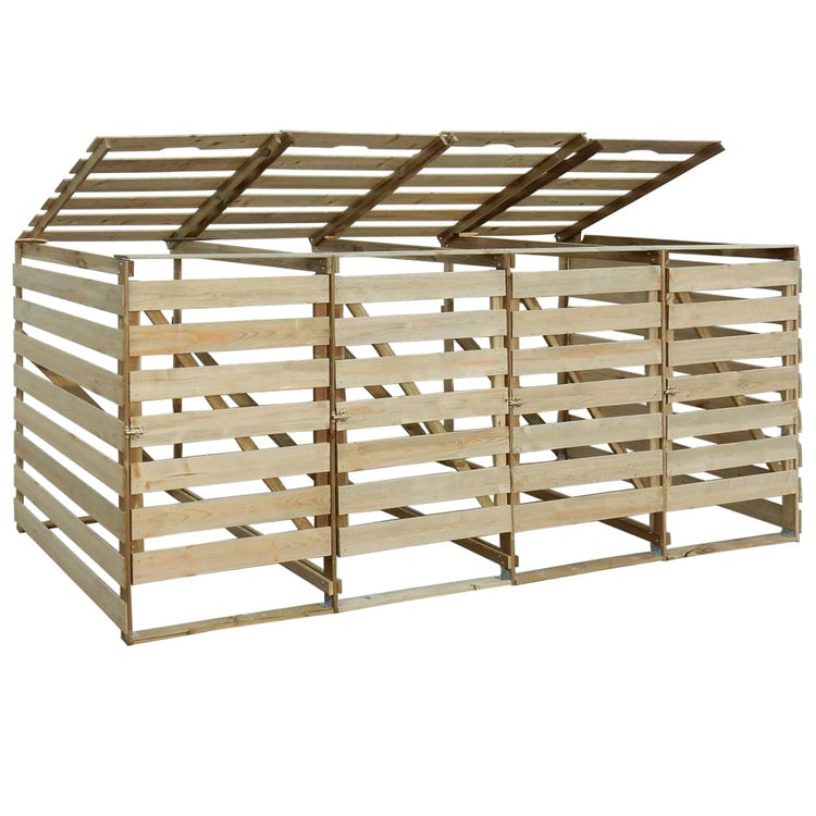 VIDAXL -Containerspeicher vier -Dubbel 240 l imprägnierte Kiefer