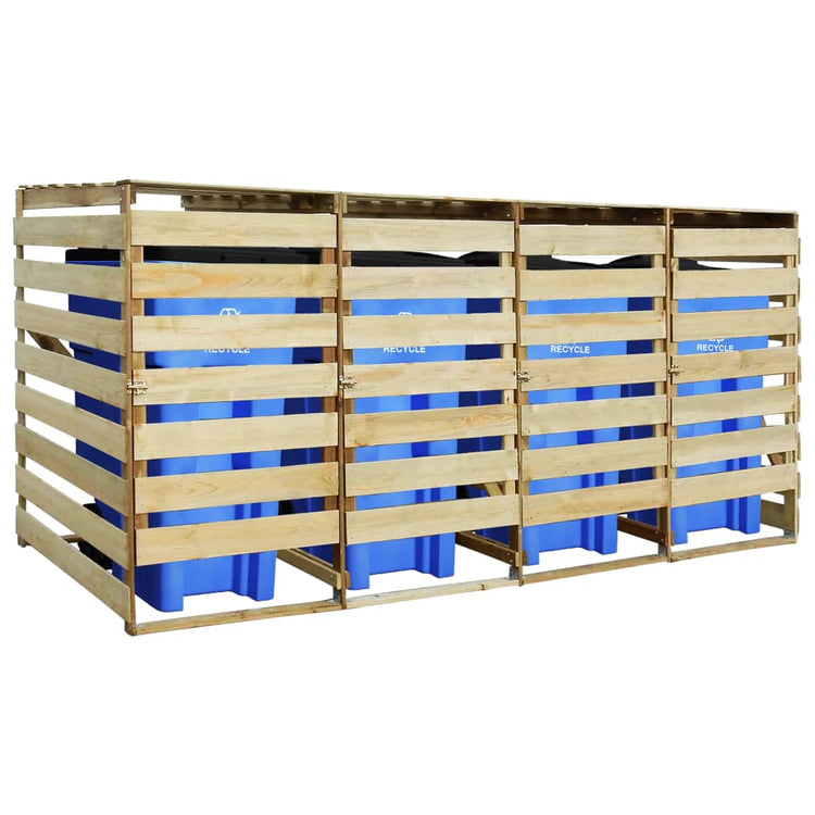 VIDAXL -Containerspeicher vier -Dubbel 240 l imprägnierte Kiefer