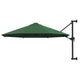 Vidaxl -Wandparasol mit Metallpol 300 cm Grün
