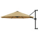 VidaXL Wandschirm mit Metallstange 300 cm Taupe