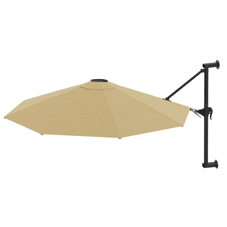 VidaXL Wandschirm mit Metallstange 300 cm Taupe