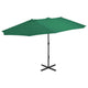 Vidaxl -Parasol mit Aluminiumpol 460x270 cm Grün