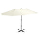 VIDAXL -Parasol mit Aluminiumpol 460x270 cm sandkonstant