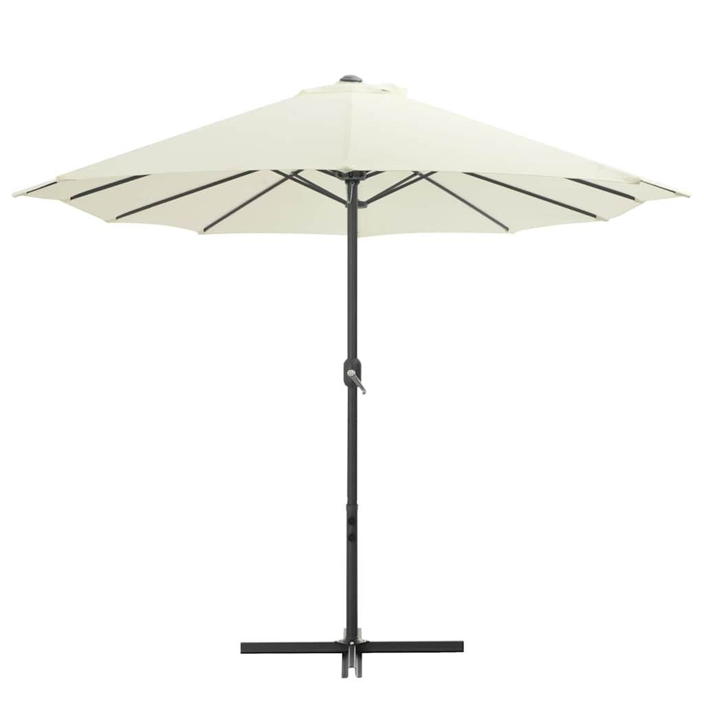 VIDAXL -Parasol mit Aluminiumpol 460x270 cm sandkonstant