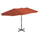 Vidaxl -Parasol mit Aluminiumpol 460x270 cm Terrakotta