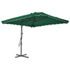 Vidaxl -Parasol mit Stahlpol 250x250 cm Grün