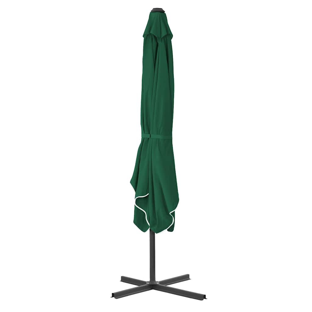 Vidaxl -Parasol mit Stahlpol 250x250 cm Grün