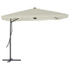 VIDAXL -Parasol mit Stahlpol 250x250 cm sandgeläutet