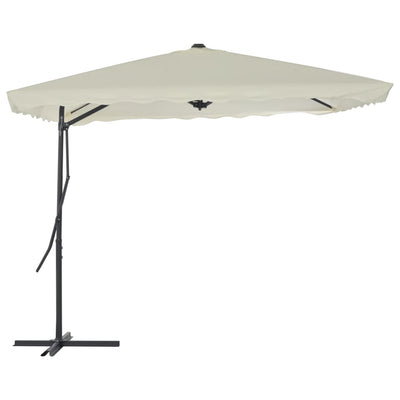 VIDAXL -Parasol mit Stahlpol 250x250 cm sandgeläutet